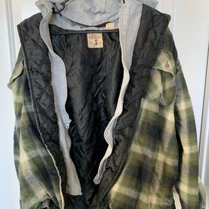 Flannel hoodie